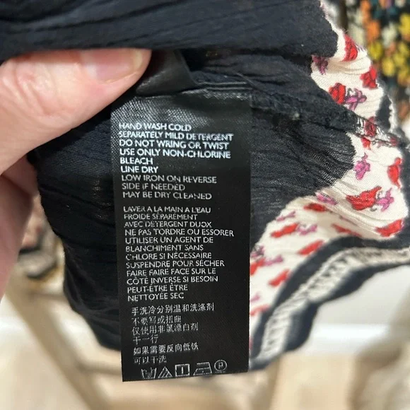 FREE PEOPLE Gardenia Tunic in Black Yellow Floral Sequin Oversized Size Small - Picture 9 of 10